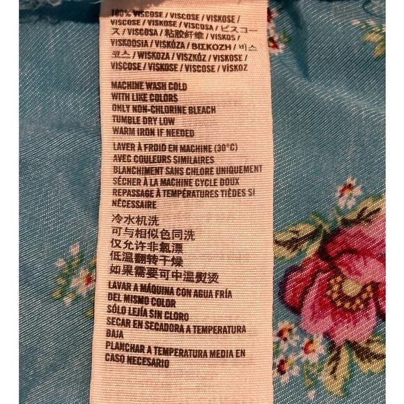 Ambercrombie & Fitch Sz Large CottageCore Costal Spaghetti Cross Back Mini Dress - Picture 8 of 10